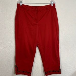 Ruby Rd. Petite cropped pants, size 14P.
